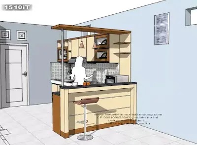 Before-after pembuatan kitchen set oleh SUNSUN Interior Bandung